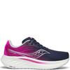 SAUCONY WOMENS POWER RUN LACE TRAINER - NAVY FUCHSIA
